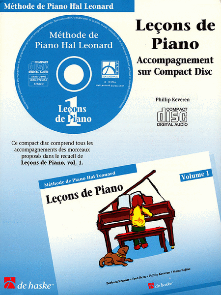 Piano Lessons Book 1 - CD - French Edition