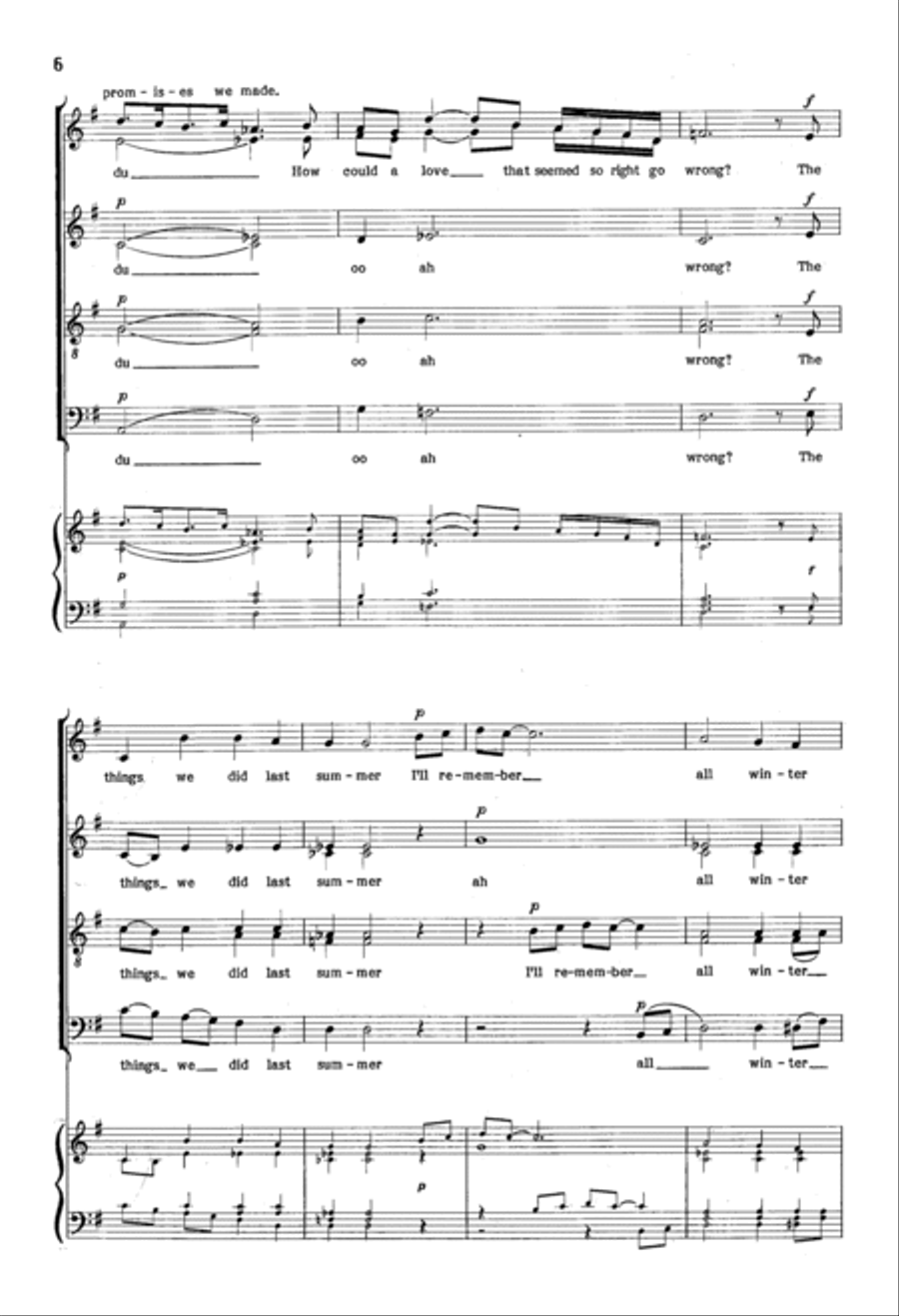 Things We Did Last Summer 4-Part scores gallery preview page 5