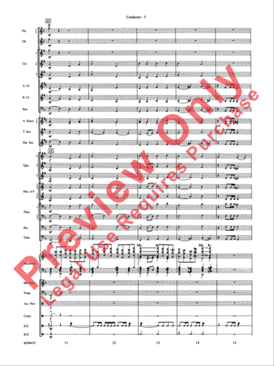 Tidings! (A Christmas Carol Fantasy) Concert Band scores gallery preview page 5