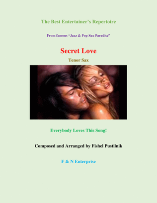 Book cover for "Secret Love" for Tenor Sax from CD "Sax Paradise"-Video
