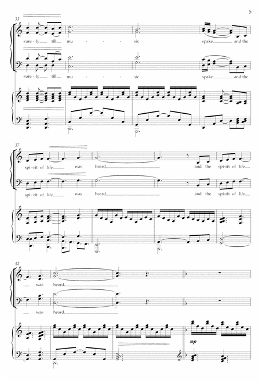 Music, sister of sunrise 4-Part scores gallery preview page 5