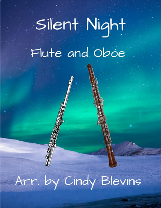 Book cover for Silent Night, for Flute and Oboe Duet