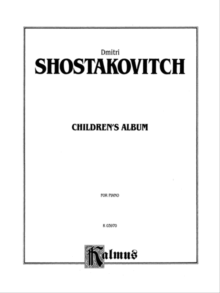 Children's Album Children's Album Piano Solo scores gallery preview page 2