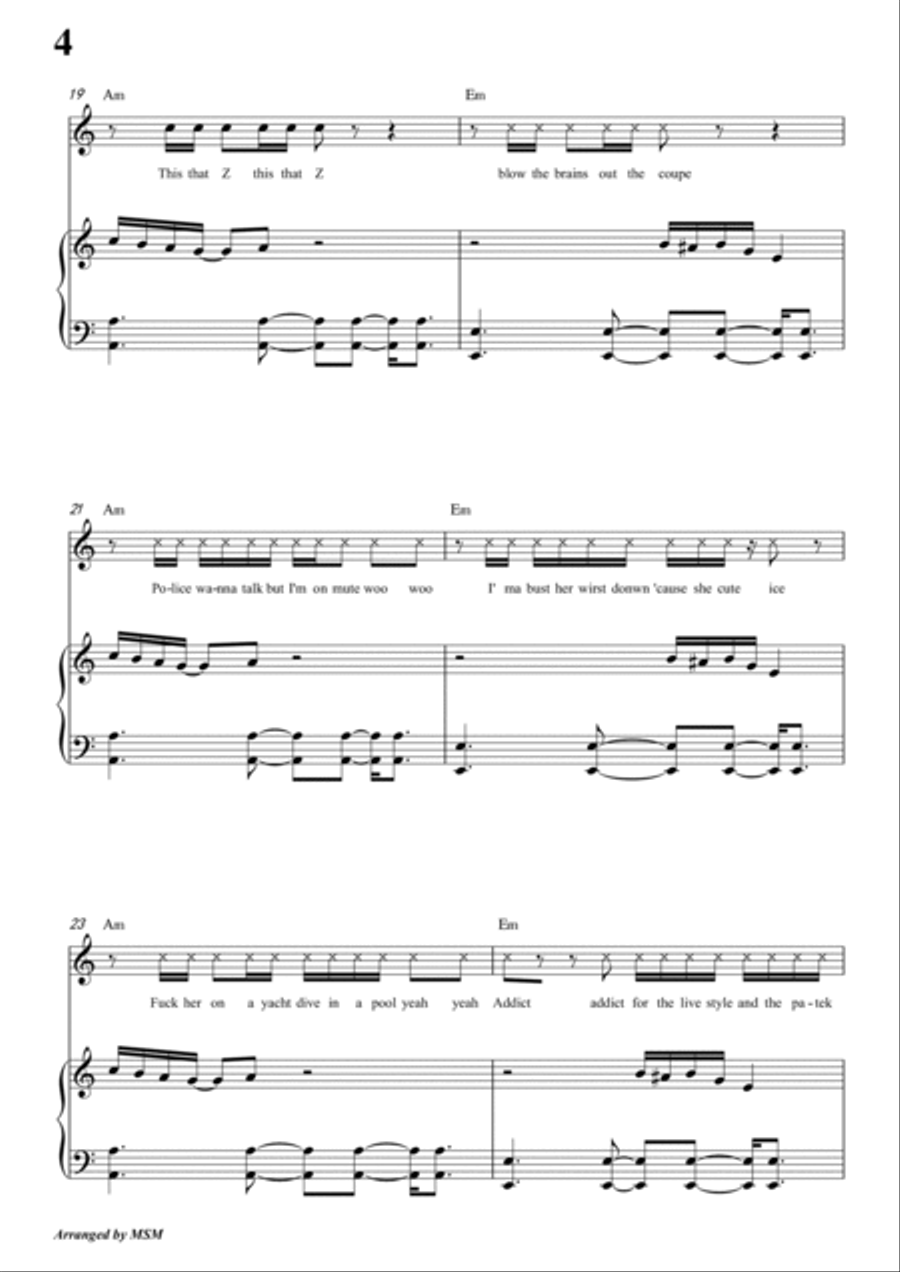 I'm Fine (feat. Travis Scott) Voice scores gallery preview page 6