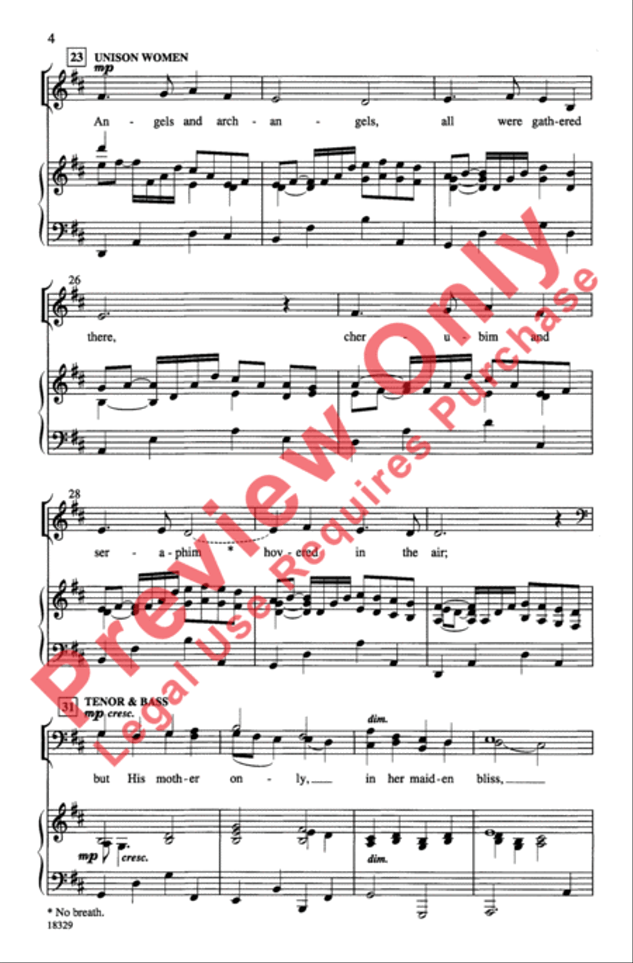 In the Bleak Midwinter In the Bleak Midwinter 4-Part scores gallery preview page 4