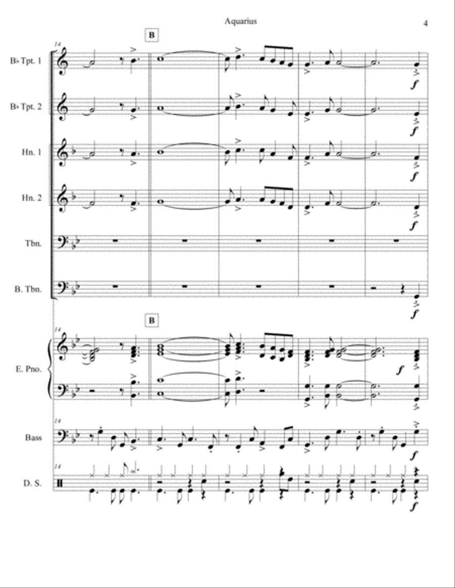 Aquarius Brass Ensemble scores gallery preview page 4