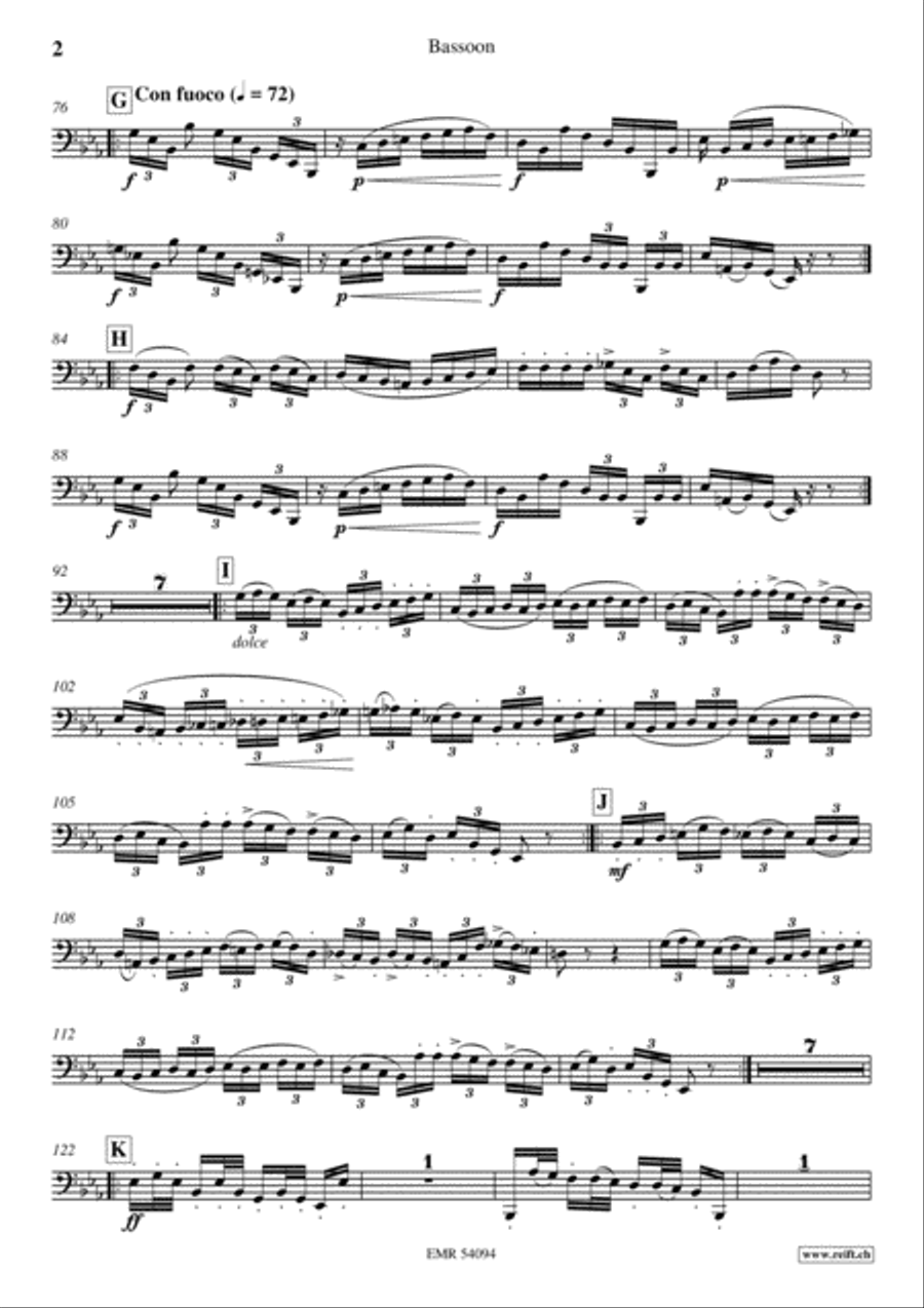 Concertino Eb Minor Bassoon Solo scores gallery preview page 3