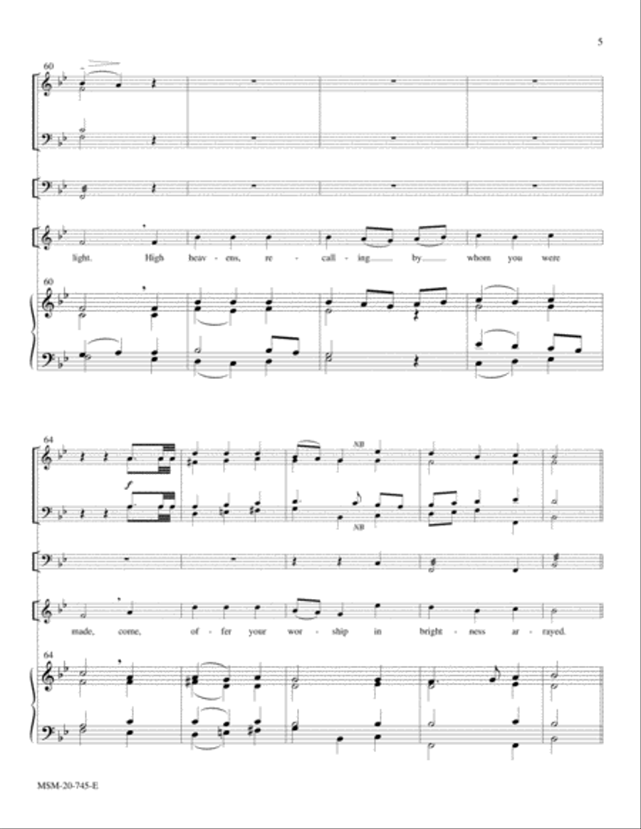 Sing Praises to God 4-Part scores gallery preview page 5