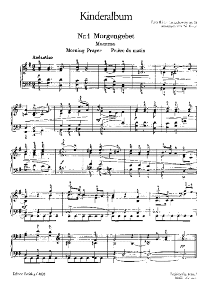 Album for Children Op. 39 Piano Solo scores gallery preview page 2