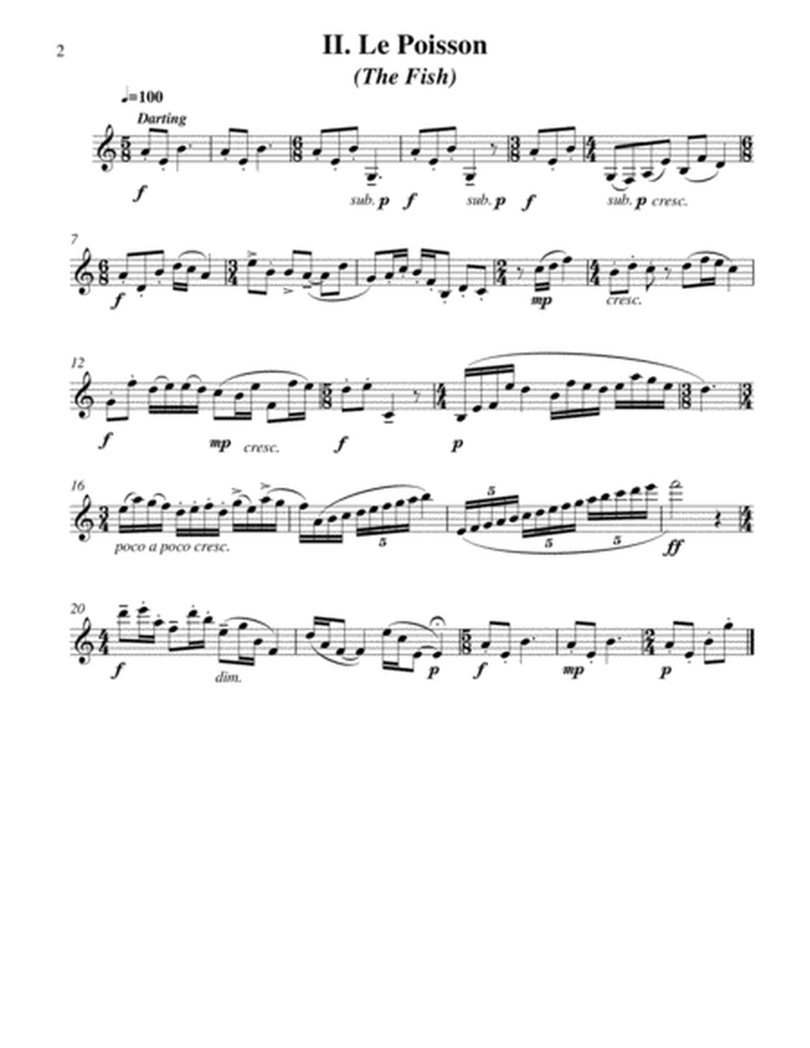 Chansons de la nature pour la Clarinette for solo B-flat clarinet image number null