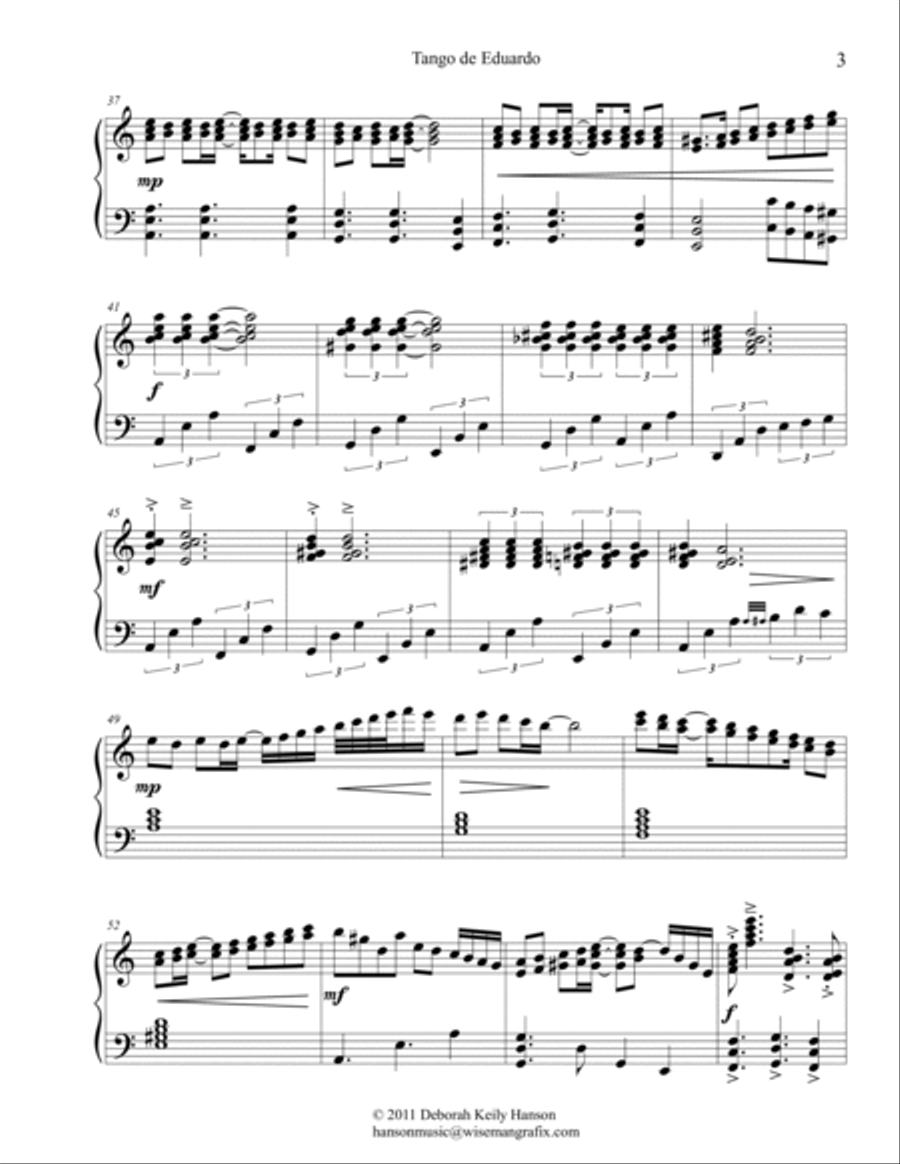Tango de Eduardo Tango de Eduardo Piano Method scores gallery preview page 3