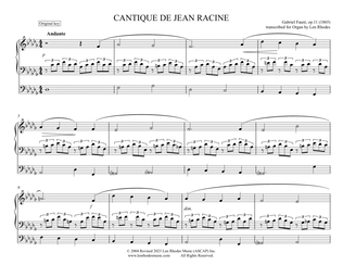 Book cover for Cantique de Jean Racine, Gabriel Fauré - Organ Solo