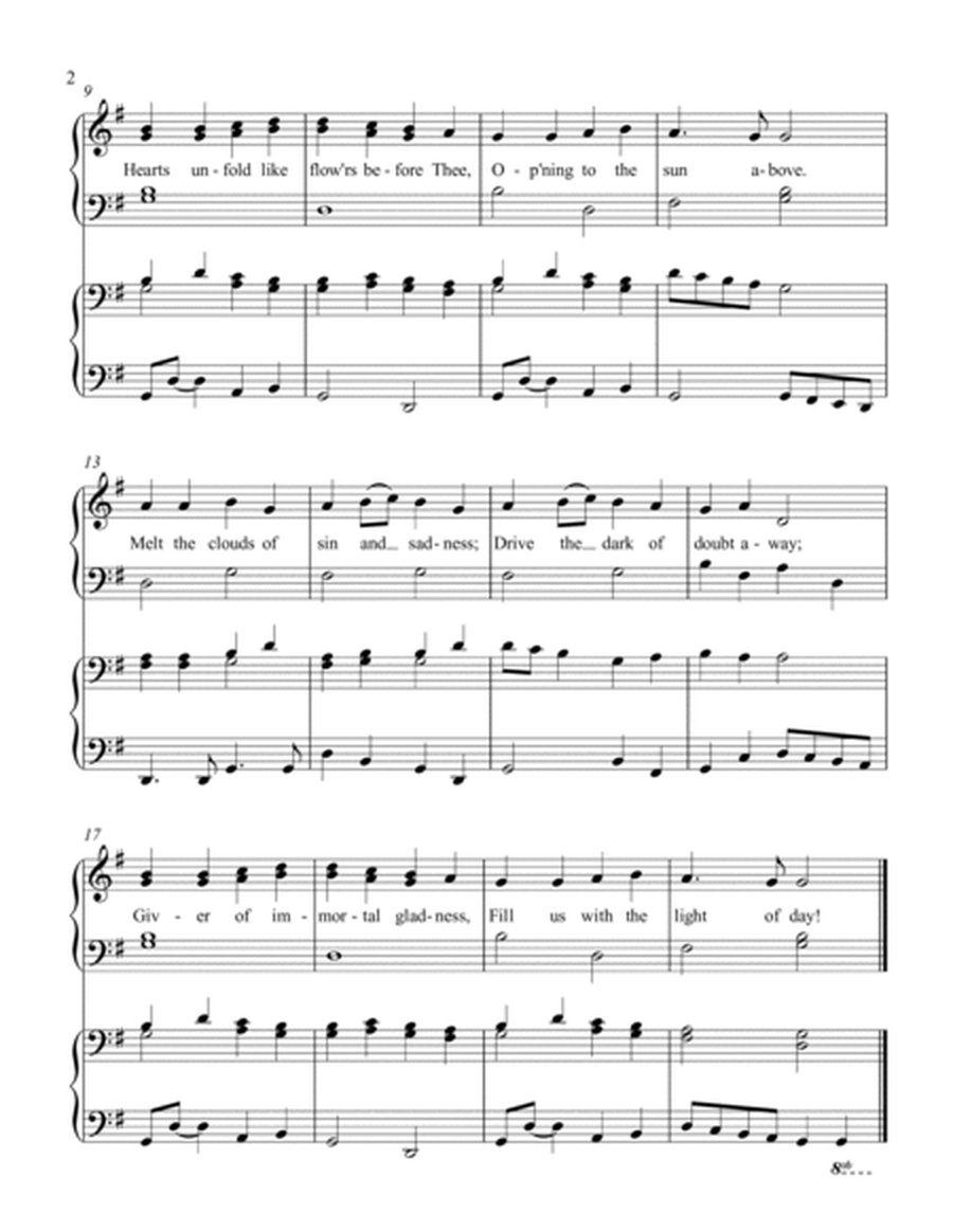 Joyful, Joyful We Adore Thee (Ode To Joy) (elementary piano with optional duet) image number null
