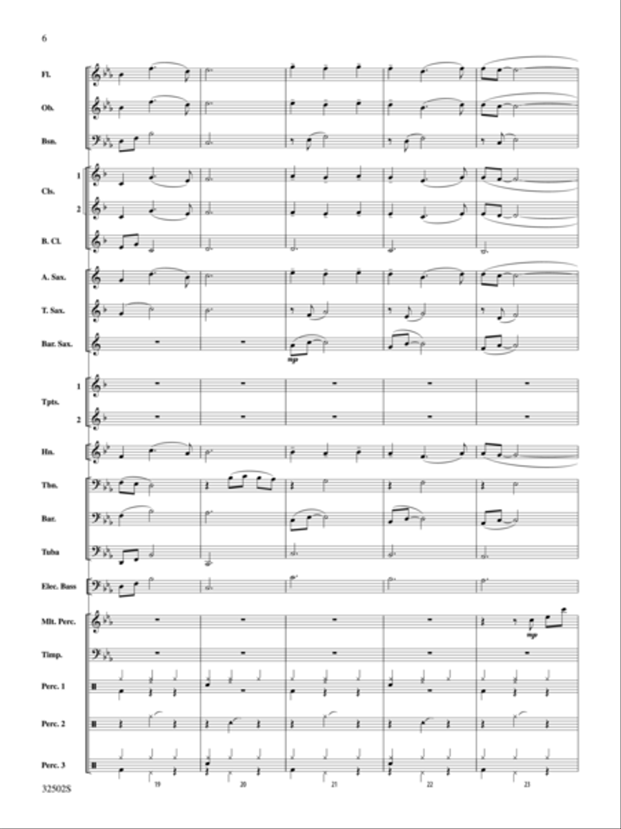 A Tribute to Journey Concert Band scores gallery preview page 5