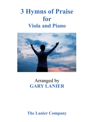 Book cover for Gary Lanier: 3 HYMNS of PRAISE (Duets for Viola & Piano)