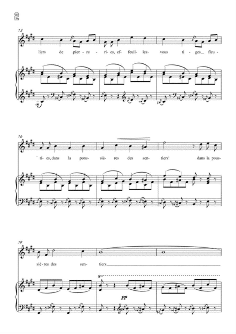 Meyerbeer-Fantaisie in E Major,for Voice and Piano Voice Solo scores gallery preview page 4