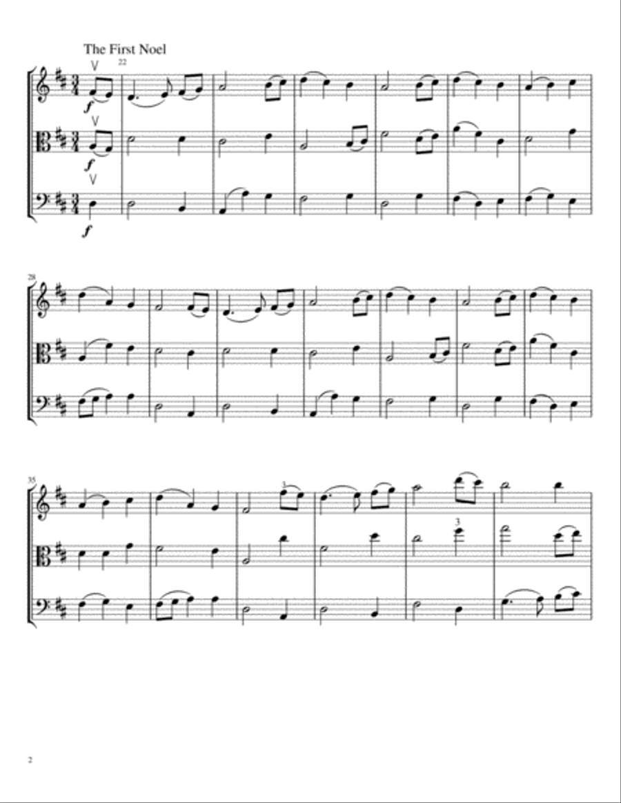 Carols for String Trio, Volume I String Trio scores gallery preview page 3