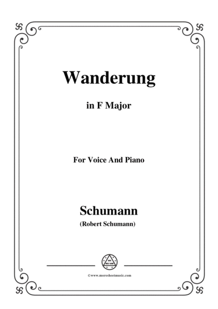 Schumann-Wanderung,in F Major,for Voice and Piano image number null