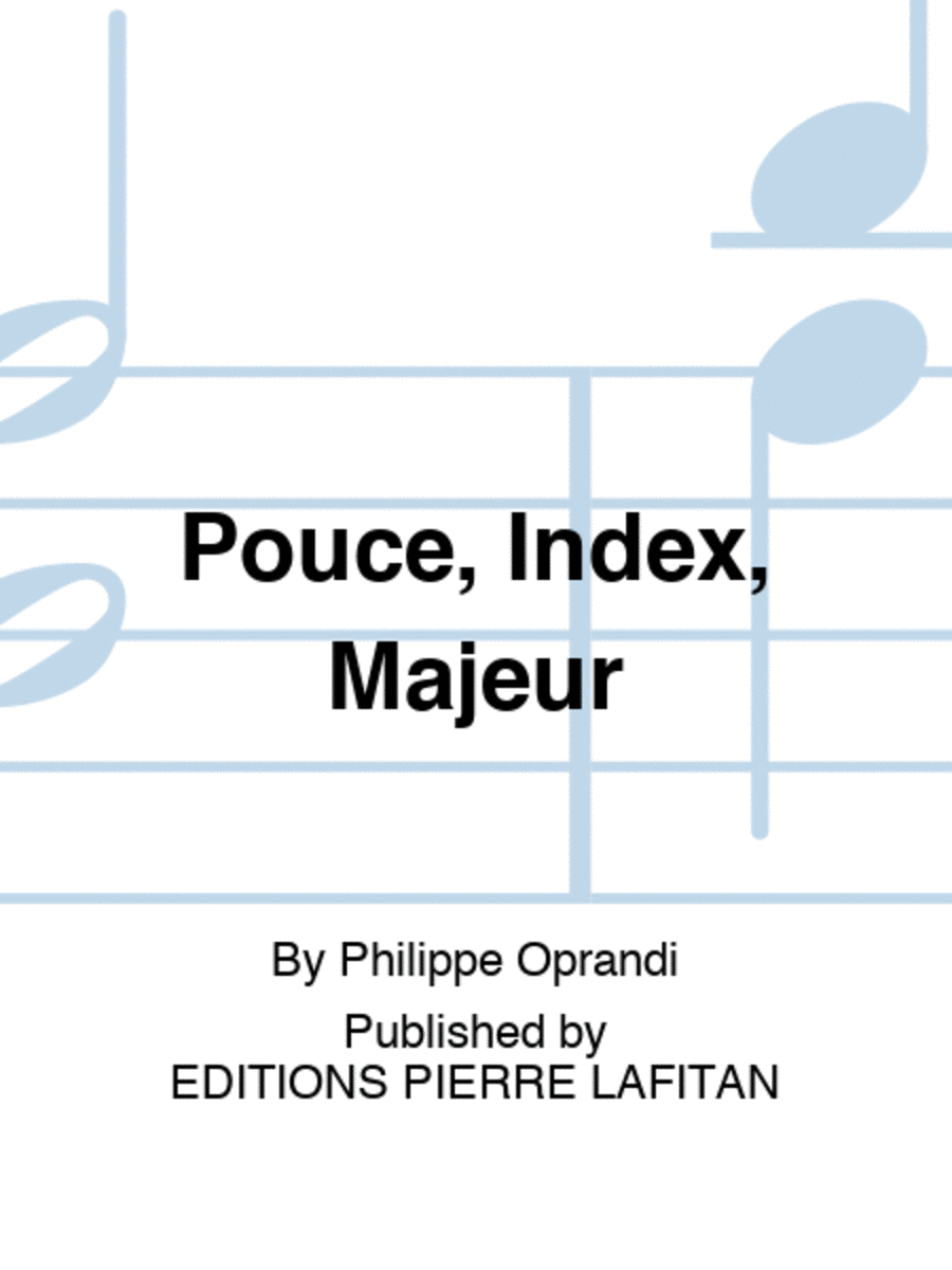 Pouce, Index, Majeur Guitar scores gallery preview page 1