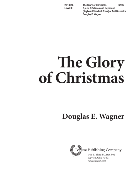 The Glory of Christmas - Keyboard/Handbell Score