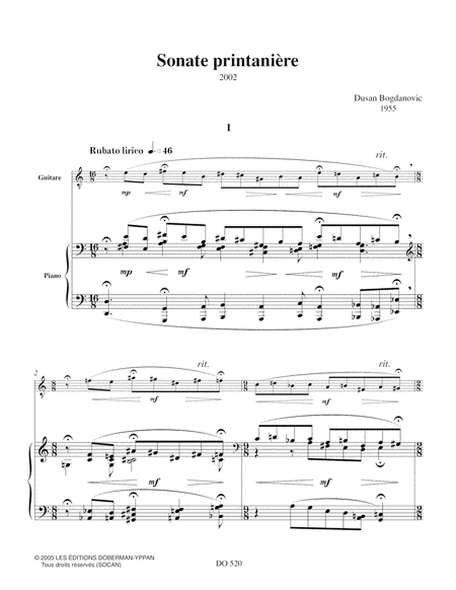Sonate printaniere (guit. / piano)