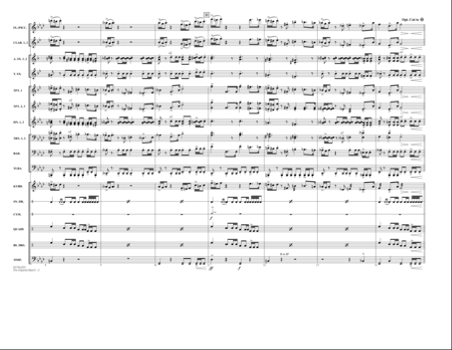 The Imperial March (Darth Vader's Theme) - Conductor Score (Full Score) Marching Band scores gallery preview page 2