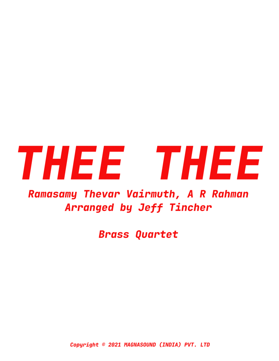Thee Thee Thee Thee Trombone scores gallery preview page 1
