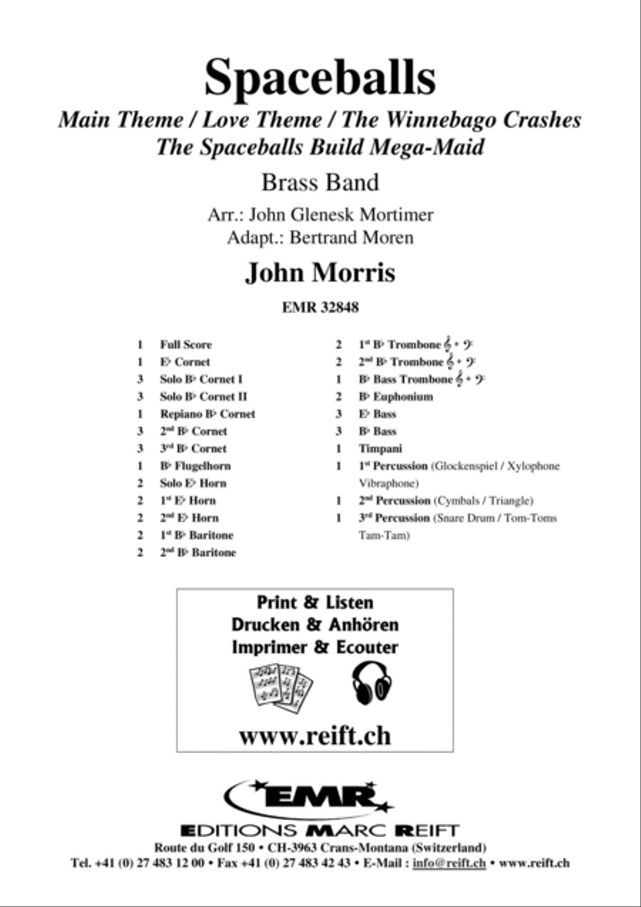 Spaceballs Spaceballs Brass Band scores gallery preview page 2