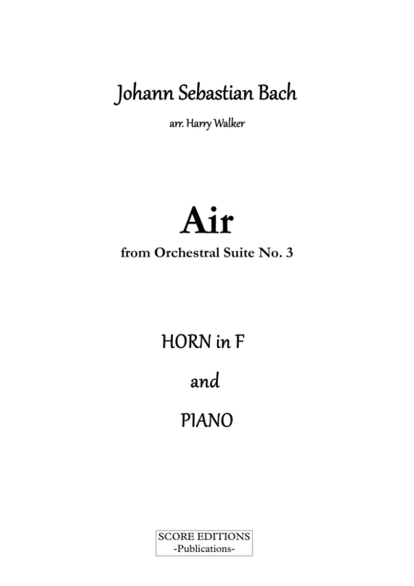 Bach Air from Suite No.3 (for Horn in F and Piano) image number null