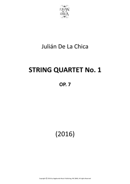 De La Chica: String Quartet Op. 7, No. 1 - Score Only