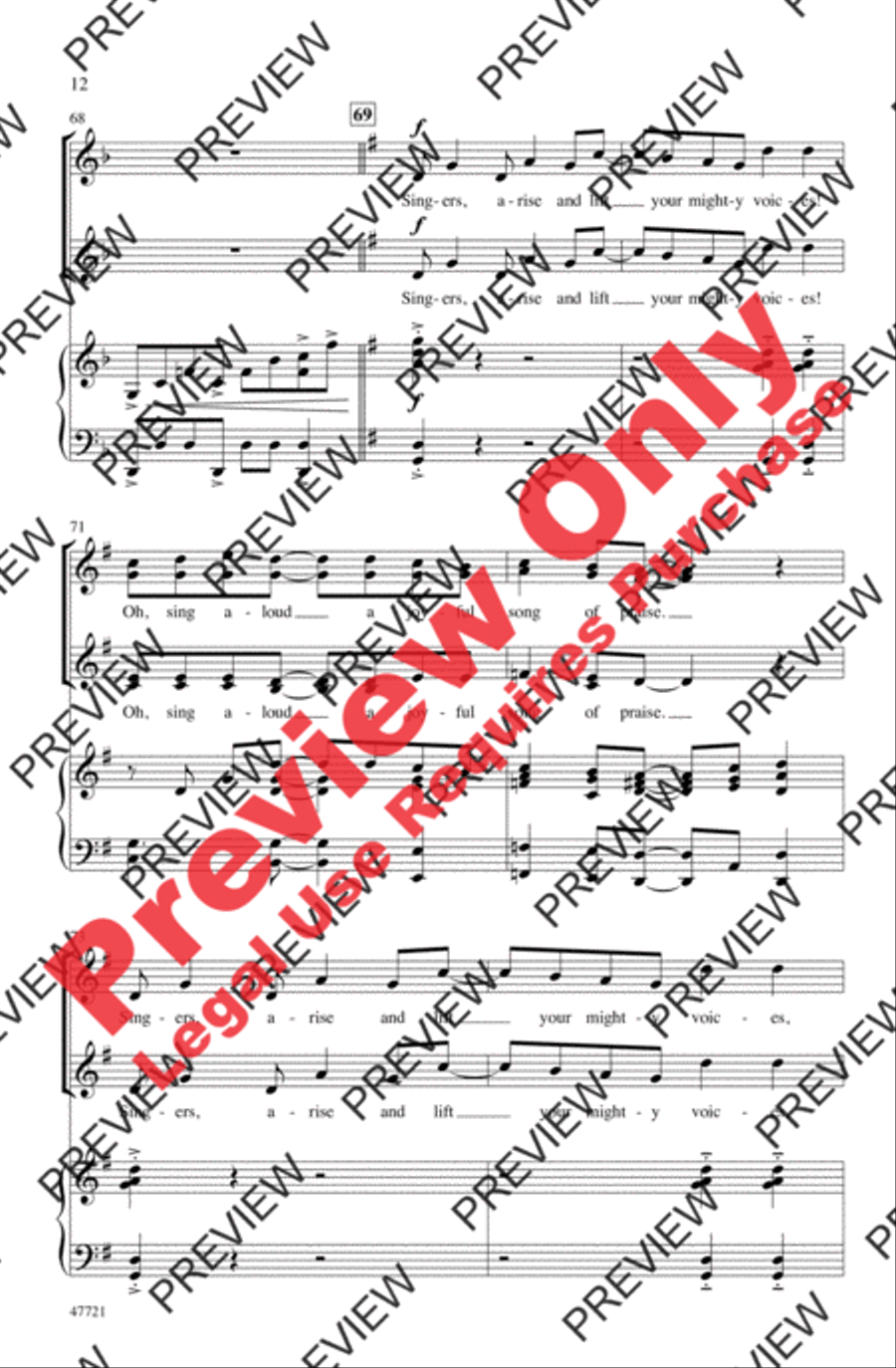 Singers, Arise! Women's Choir scores gallery preview page 12