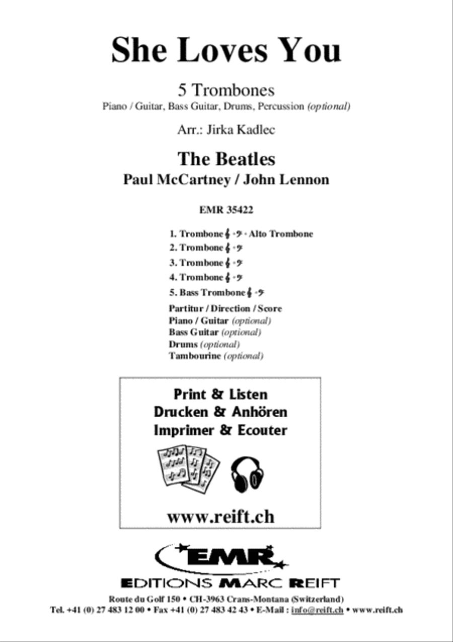 She Loves You Trombone scores gallery preview page 2