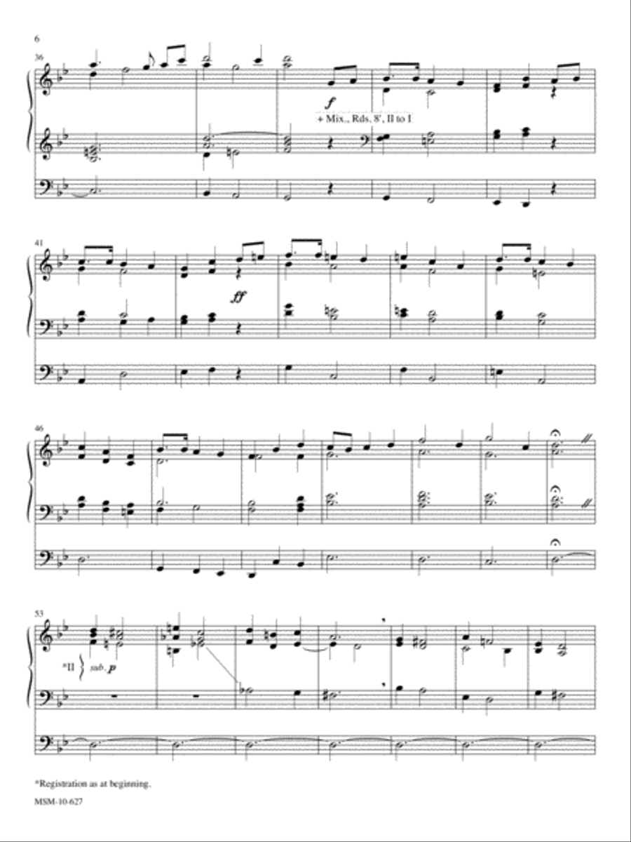 Prelude and Postlude on THAXTED Organ scores gallery preview page 4