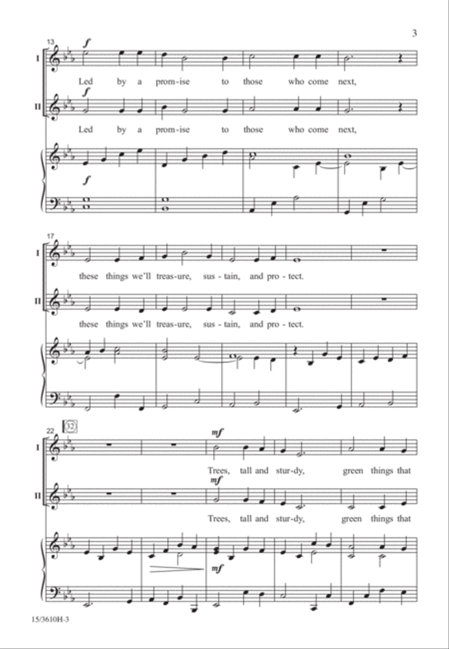 Song for the Earth Song for the Earth 2-Part scores gallery preview page 3