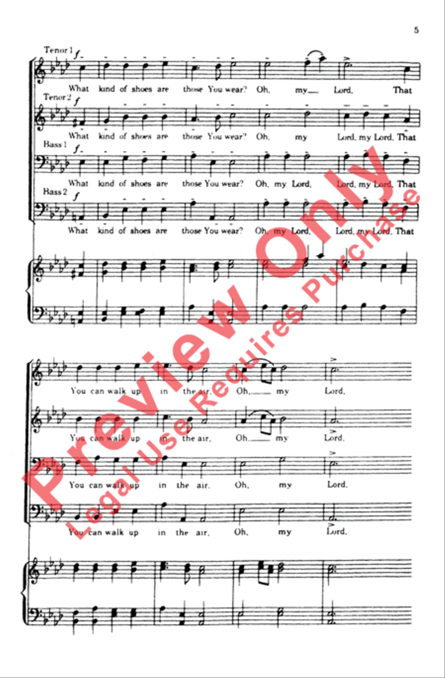 The Lily of the Valley 4-Part scores gallery preview page 5