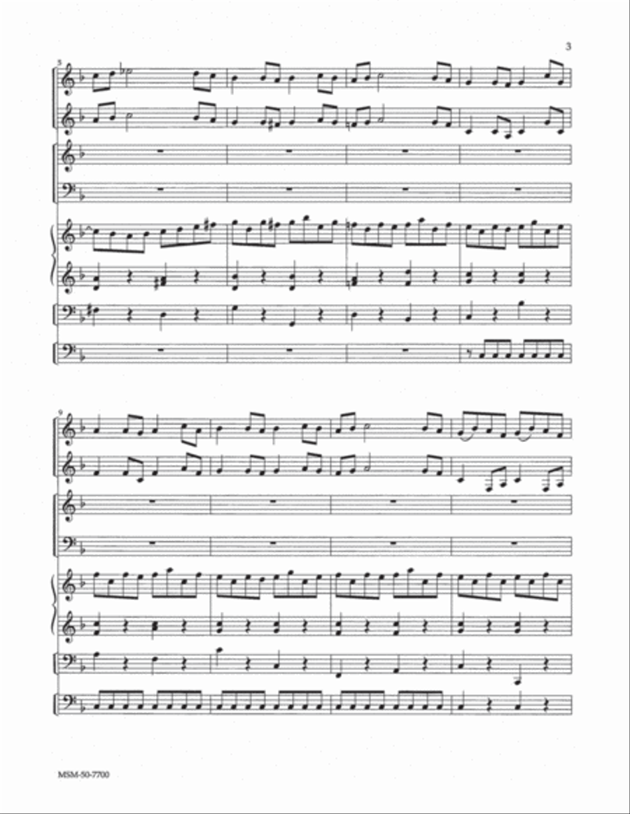 Now Thank We All Our God Choir scores gallery preview page 2
