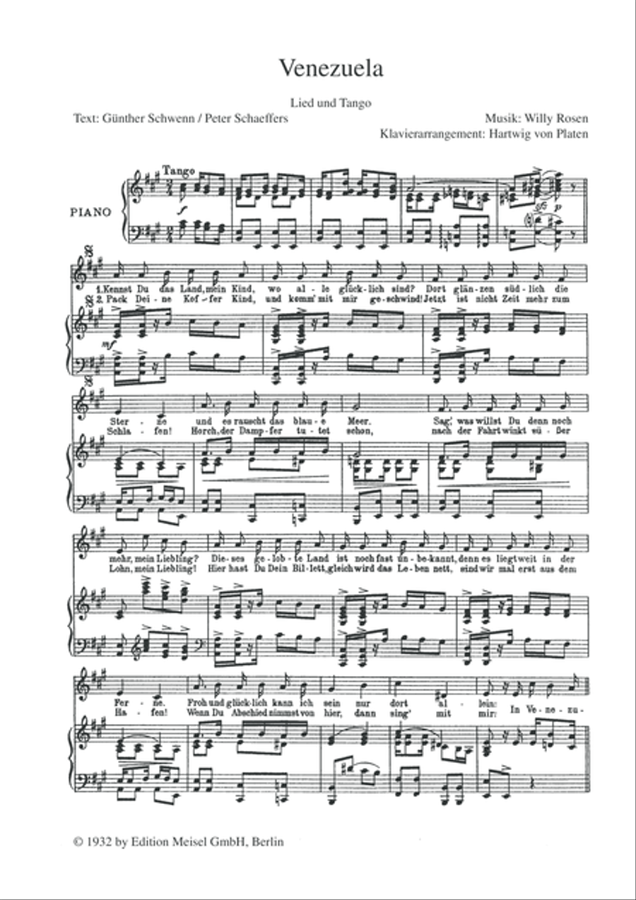 Venezuela Venezuela Voice scores gallery preview page 3