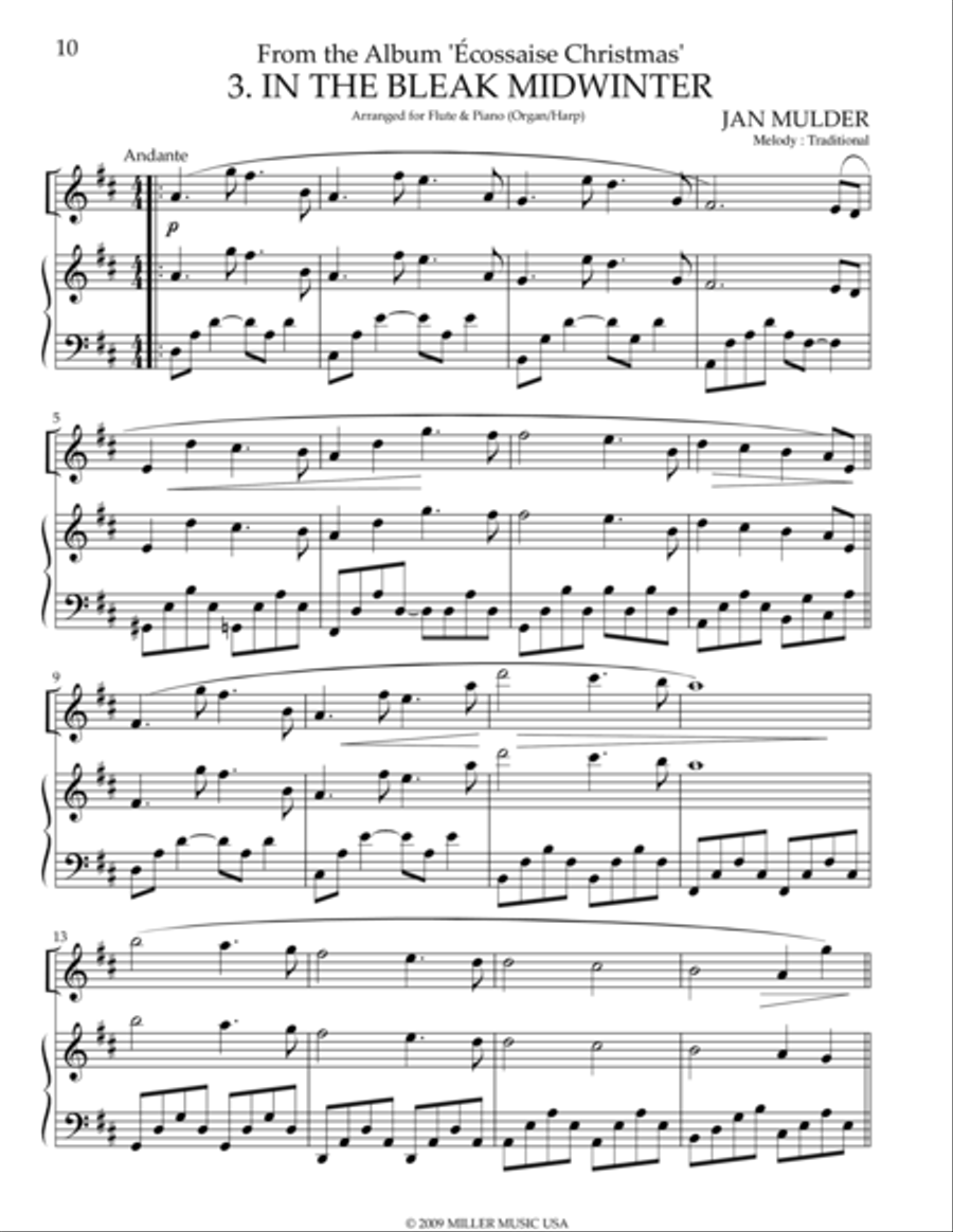 In the Bleak Midwinter Flute Solo scores gallery preview page 1
