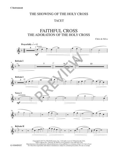 Faithful Cross - Instrument edition