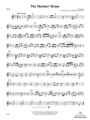 The Marines' Hymn: Oboe