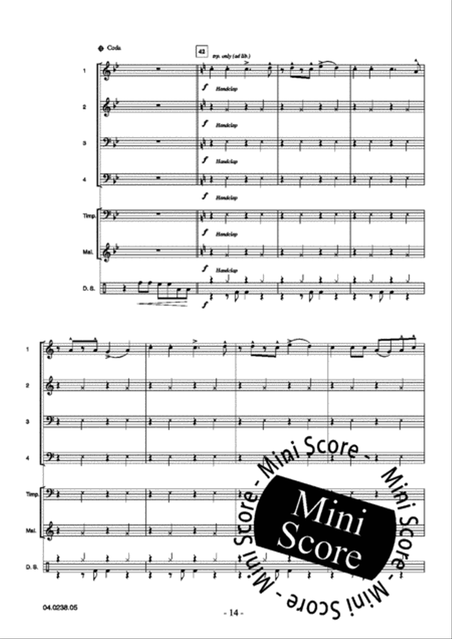 Adventure Games Brass Band scores gallery preview page 18