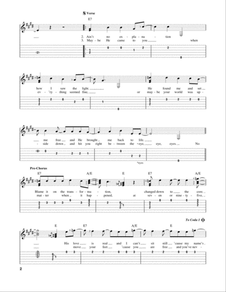 Shake Shake Acoustic Guitar scores gallery preview page 2