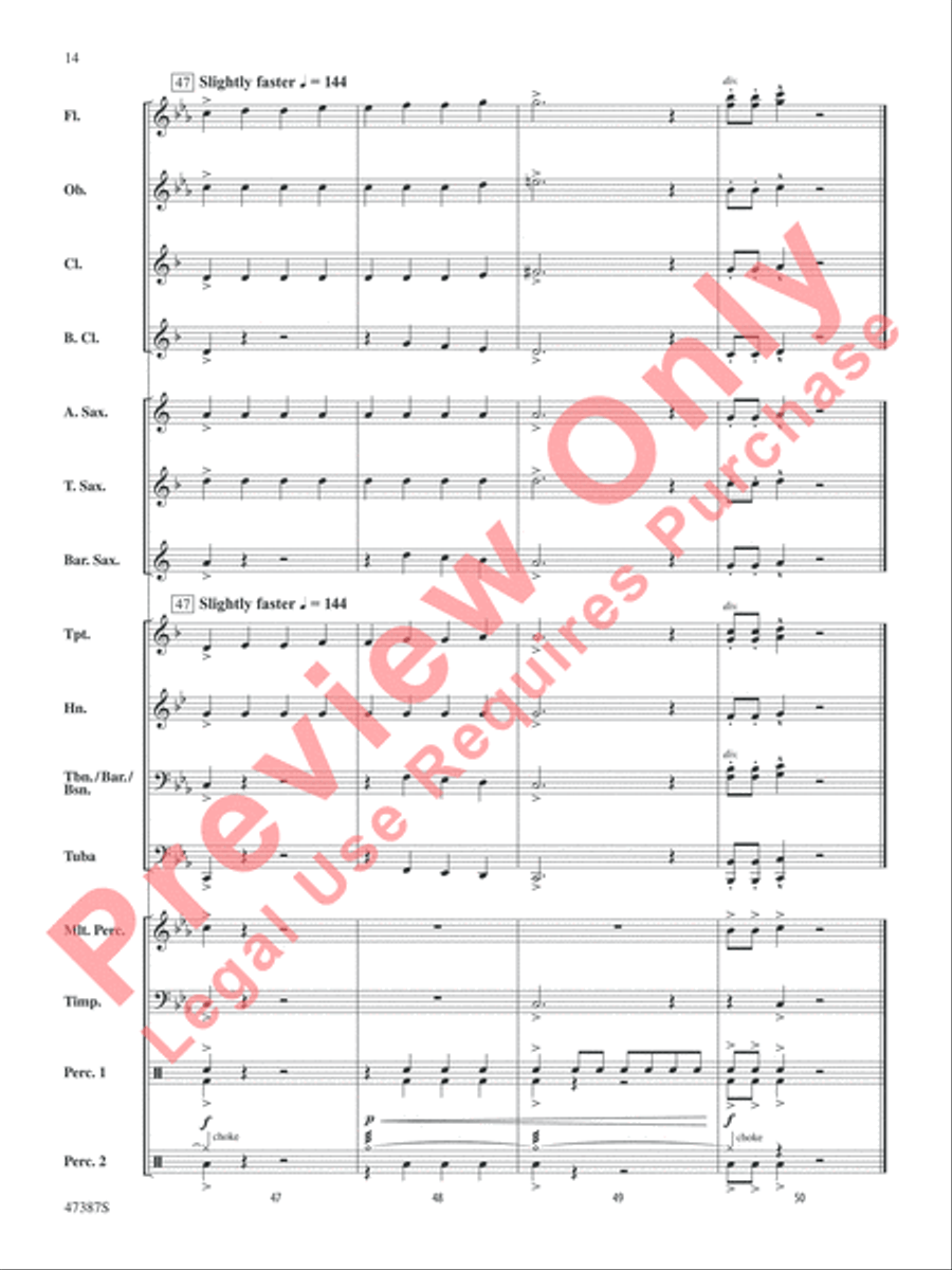 Pandemonium Pandemonium Concert Band scores gallery preview page 15