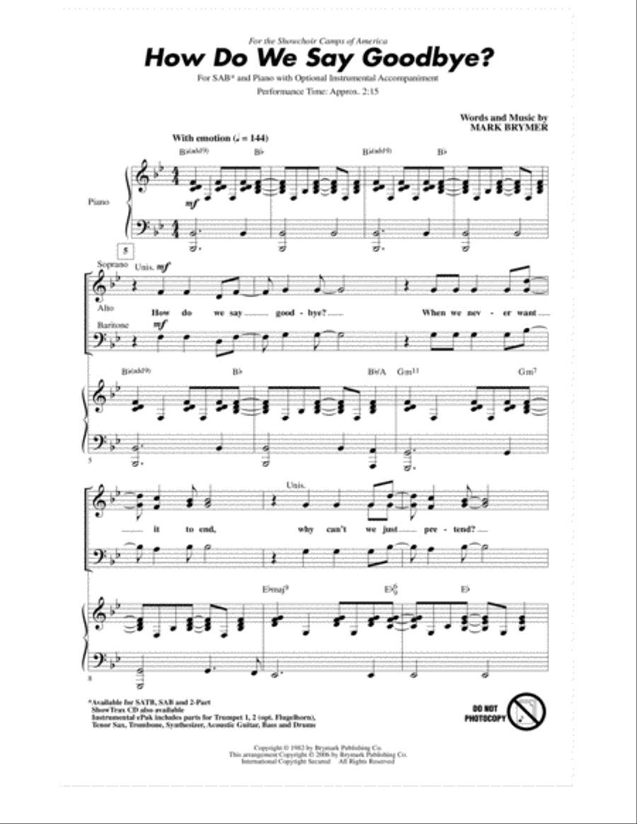 How Do We Say Goodbye