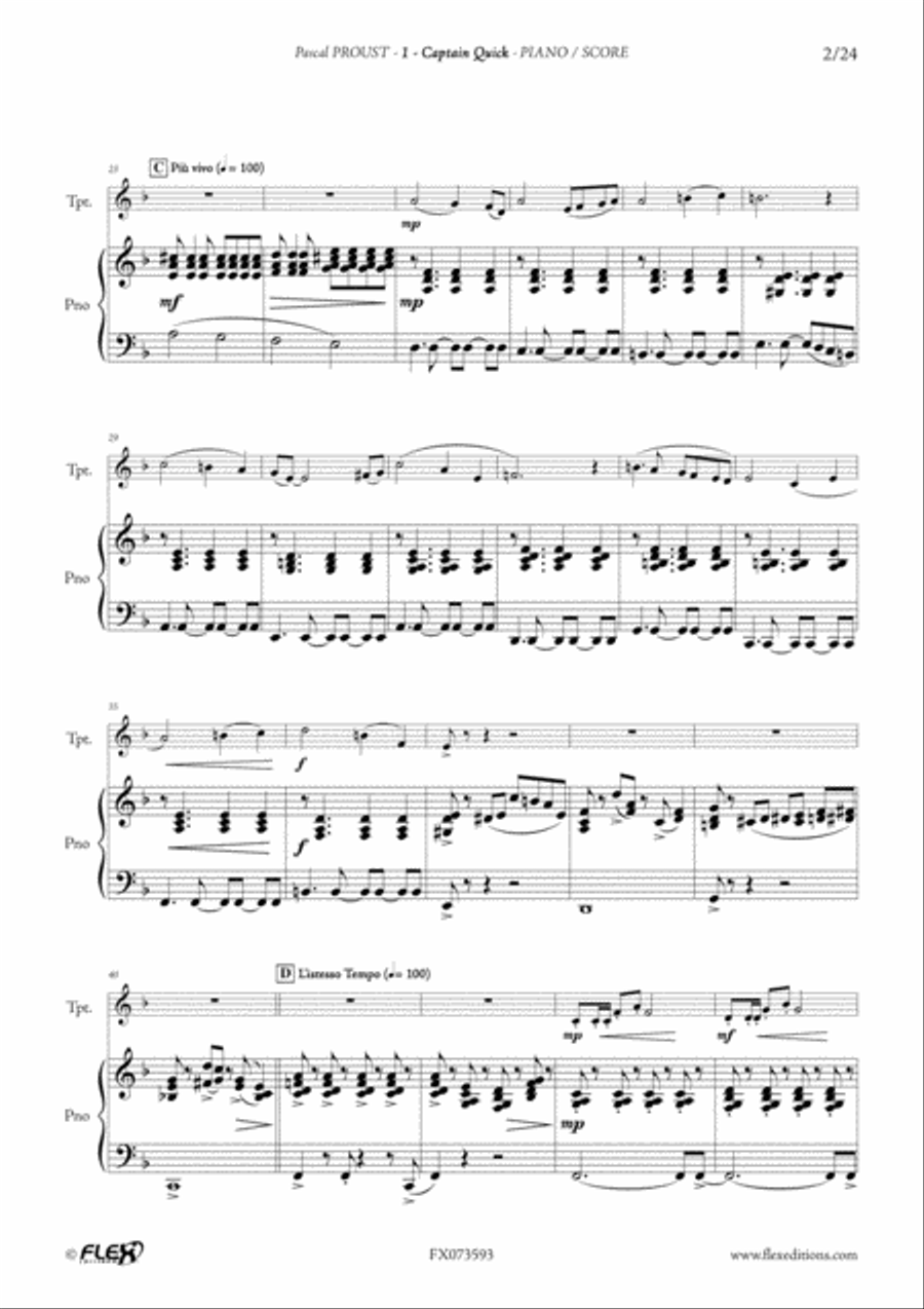 The Trumpet du cote de chez Proust - Level 4 - Volume 1 C Trumpet scores gallery preview page 4