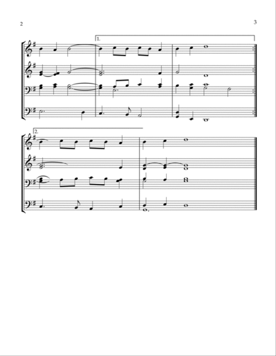 ENGELBERG (When In Our Music God Is Glorified) Small Ensemble scores gallery preview page 3
