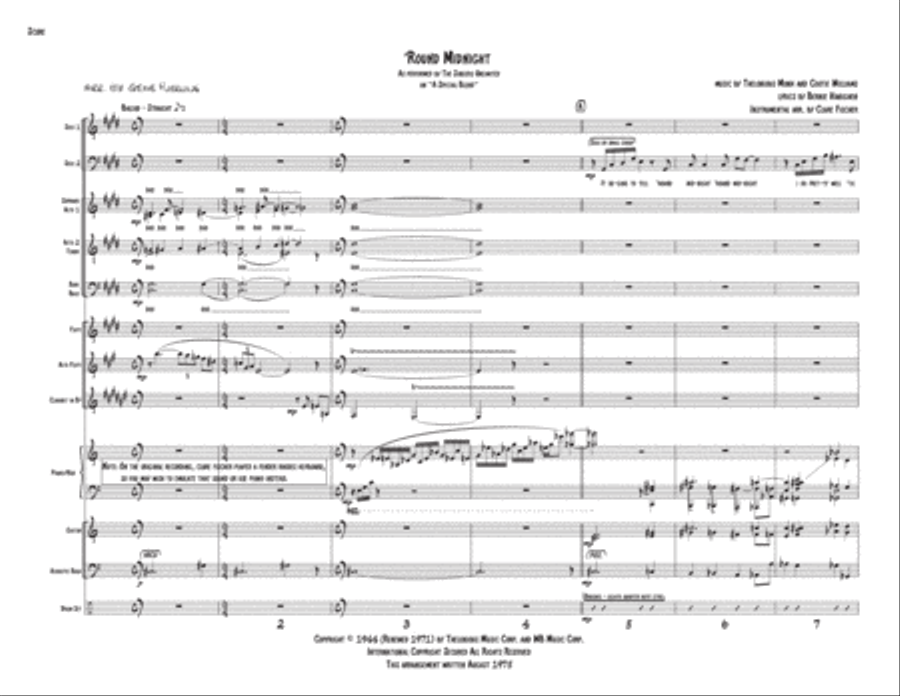 'round Midnight Divisi scores gallery preview page 5