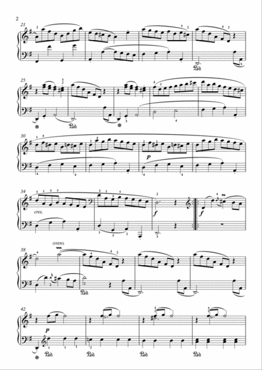 Scarlatti-Sonata in G-Major L.272 K.180(piano) Piano Solo scores gallery preview page 3