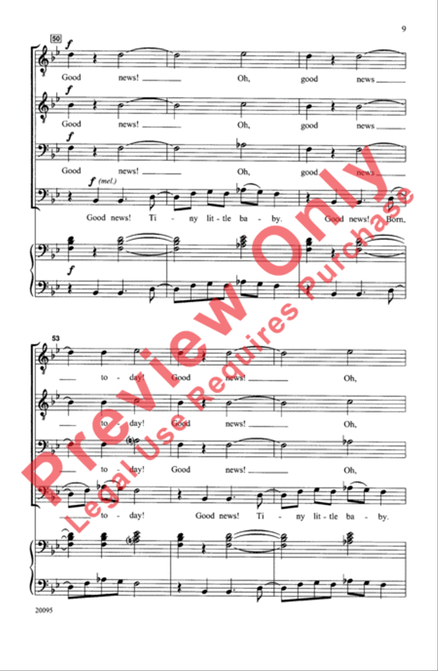 Good News! (A Christmas Spiritual) Men's Choir scores gallery preview page 9