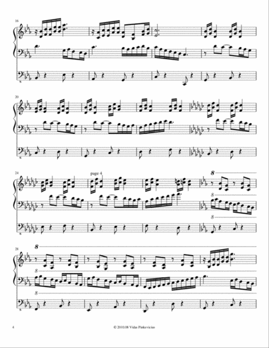 Andantino, Op. 4 (2010) Organ Solo scores gallery preview page 4